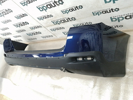 AA018419; Бампер задний; без паркт. (52159-0E907) для Toyota Highlander II рест. (2010 - 2013)/БУ; Оригинал; Р0, Хорошее; (8S6) Тёмно-синий с перламутром
