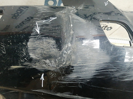 BA000186; Бампер передний; без паркт.; под омыват. (52119-05190) для Toyota Avensis/БУ; Оригинал; Р2, Удовлетворительное; 