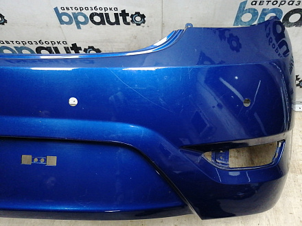 BA000148; Бампер задний; под паркт. (86611-4L200) для Hyundai Solaris I HB (2010- 2014)/БУ; Оригинал; Р1, Мелкий дефект; 