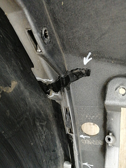 AA033333; Бампер передний; под паркт.; под омыват. (86511-2Y000) для Hyundai IX35/БУ; Оригинал; Р1, Мелкий дефект; 