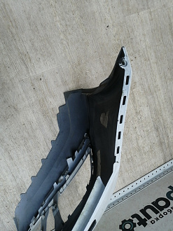 AA045707; Бампер передний; без паркт.; под омыват. (5СU807221A) для Volkswagen Jetta VI рест. (2015-2018)/БУ; Оригинал; Р2, Удовлетворительное; 