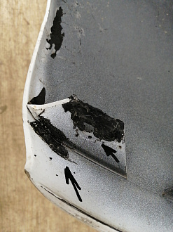 AA034848; Бампер задний; без паркт. (13267966) для Opel Meriva/БУ; Оригинал; Р1, Мелкий дефект; 