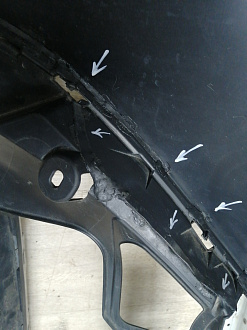 BA000268; Бампер передний; под паркт.; без омыват. (52119-33A30) для Lexus ES VI рест. (2015 - 2018)/БУ; Оригинал; Р1, Мелкий дефект; 