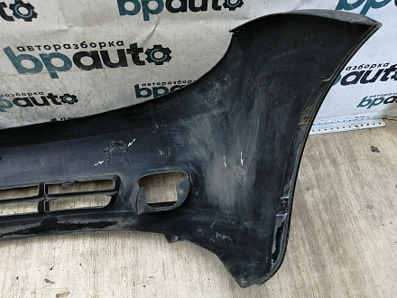 BA000107; Бампер передний; без паркт.; без омыват. (96545491) для Chevrolet Lacetti HB (2004-2013)/БУ; Оригинал; Р1, Мелкий дефект; 