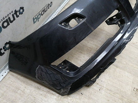 AA045534; Бампер передний; под паркт.; под омыват. (4L0 807 437 H) для Audi Q7 I рест. (2010-2015)/БУ; Оригинал; Р1, Мелкий дефект; 