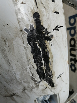 AA045809; Бампер передний, S-line; под паркт.; под омыват. (4G8 807 437 F) для Audi A7 I Sportback (2010-2014)/БУ; Оригинал; Р2, Удовлетворительное; 