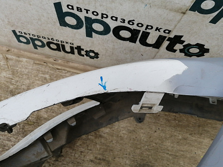 AA027876; Бампер передний; без паркт.; без омыват. (9674576177) для Peugeot 308 I рест. (2011-2015)/БУ; Оригинал; Р1, Мелкий дефект; 