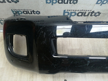 AA046530; Бампер передний; под паркт.; под омыват. (52119-60J00) для Toyota Land Cruiser 200 рест. (2012 — 2015)/БУ; Оригинал; Р1, Мелкий дефект; 