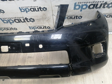 AA046185; Бампер передний; под паркт.; под омыват. (52119-60E01) для Toyota Land Cruiser Prado 150 (2010 — 2013)/БУ; Оригинал; Р1, Мелкий дефект; 
