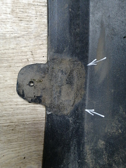 AA045617; Бампер задний; без паркт. (86611-4Y200) для Kia Rio III HB (2011- 2015)/БУ; Оригинал; Р1, Мелкий дефект; 