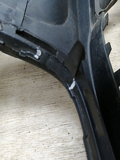 AA045530; Бампер передний; под паркт.; под омыват. (4L0 807 437 H) для Audi Q7 I рест. (2010-2015)/БУ; Оригинал; Р1, Мелкий дефект; 