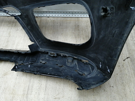 AA046095; Бампер передний; под паркт.; без омыват. (A1668851800) для Mercedes-Benz GLS-klasse I (X166) (2015-2019)/БУ; Оригинал; Р1, Мелкий дефект; 