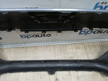 AA044863; Бампер передний; без паркт.; без омыват. (9674576177) для Peugeot 308 I рест. (2011-2015)/БУ; Оригинал; Р2, Удовлетворительное; 