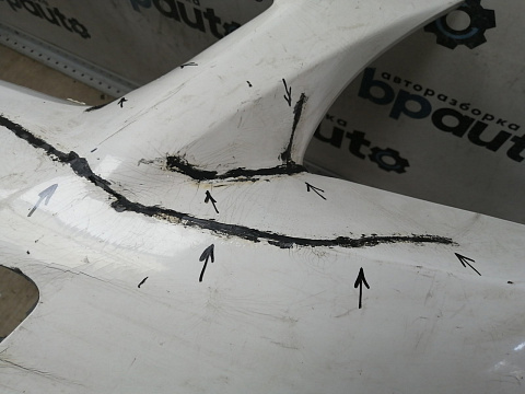 Фотография детали AA044825; Бампер передний; под паркт.; под омыват. (52119-0F090) для Toyota Verso I (2009- 2012)/БУ; Оригинал; Р2, Удовлетворительное; . Фото номер 8