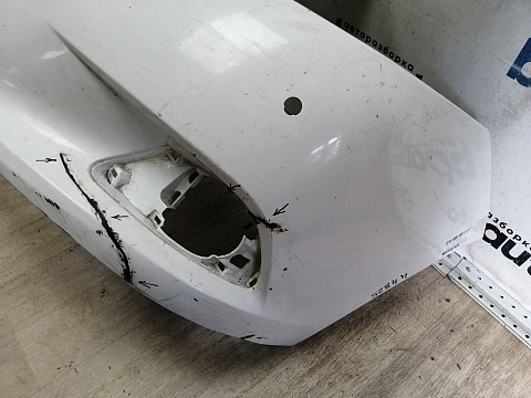 Фотография детали AA044825; Бампер передний; под паркт.; под омыват. (52119-0F090) для Toyota Verso I (2009- 2012)/БУ; Оригинал; Р2, Удовлетворительное; . Фото номер 2