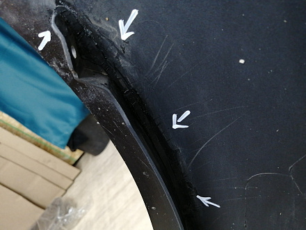 AA045518; Бампер передний; под паркт.; под омыват. (4L0 807 437 H) для Audi Q7 I рест. (2010-2015)/БУ; Оригинал; Р1, Мелкий дефект; 