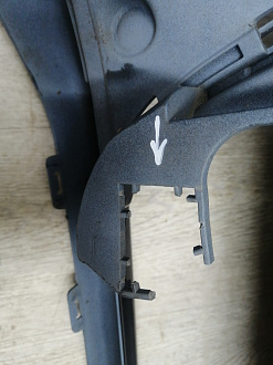 AA045737; Бампер передний; под паркт.; под омыват. (5M0807221N) для Volkswagen Golf Plus II (2009-2014)/БУ; Оригинал; Р1, Мелкий дефект; 