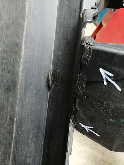 AA045631; Бампер передний; под паркт.; под омыват. (4G0 807 437) для Audi A6 C7/БУ; Оригинал; Р1, Мелкий дефект; 