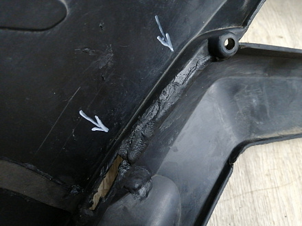 AA046104; Бампер передний, AMG; под паркт.; под омыват. (A1668803140) для Mercedes-Benz M-klasse III (W166) (2011-2015)/БУ; Оригинал; Р1, Мелкий дефект; 