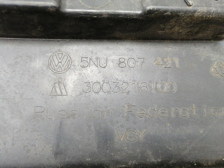 AA024767; Бампер задний; без паркт. (5NU807421) для Volkswagen Tiguan I рест. (2011- 2016)/БУ; Оригинал; Р1, Мелкий дефект; 