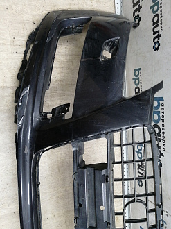 AA045534; Бампер передний; под паркт.; под омыват. (4L0 807 437 H) для Audi Q7 I рест. (2010-2015)/БУ; Оригинал; Р1, Мелкий дефект; 