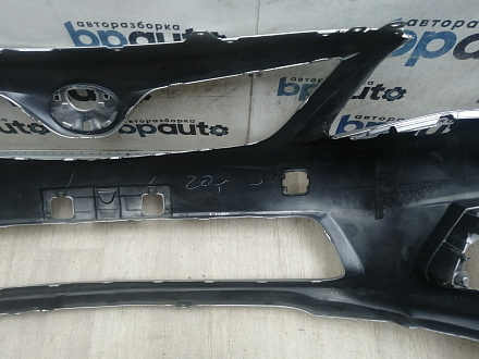 AA045988; Бампер передний; без паркт.; под омыват. (52119-12C70) для Toyota Corolla 150 рест. (2010-2013)/БУ; Оригинал; Р2, Удовлетворительное; 
