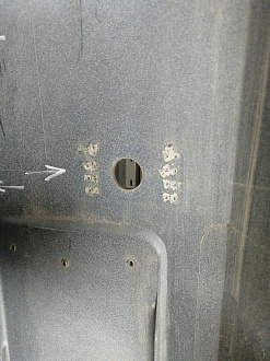 BA000249; Бампер передний; под паркт.; под омыват. (5M0807221N) для Volkswagen Golf Plus II (2009-2014)/БУ; Оригинал; Р1, Мелкий дефект; 