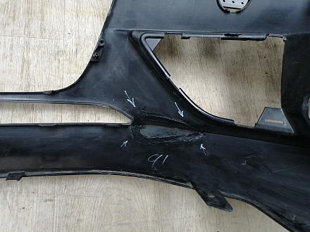 AA045596; Бампер передний; под паркт.; под омыват. (8K0 807 437 AC) для Audi A4 B8/БУ; Оригинал; Р1, Мелкий дефект; 