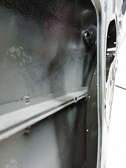 AA002105; Дверь задняя правая, стойка 19,5 см. (GS1D72010) для Mazda 6 GH/БУ; Оригинал; Р0, Хорошее; (41W) Чёрный перламутр