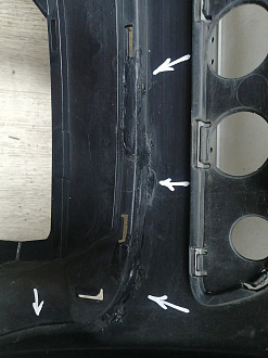 AA044498; Бампер передний; без паркт.; под омыват. (1K0807221D) для Volkswagen Jetta V (2005- 2010)/БУ; Оригинал; Р1, Мелкий дефект; 