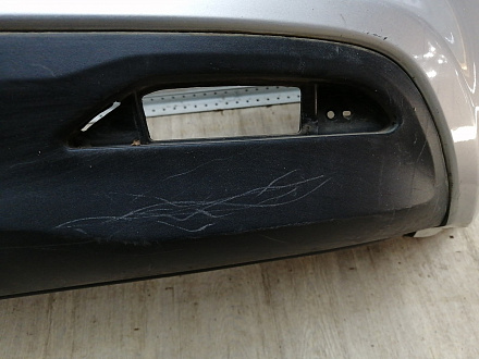 AA046112; Бампер задний; под паркт. (86611-4Y000) для Kia Rio III Sedan (2011- 2015)/БУ; Оригинал; Р1, Мелкий дефект; 