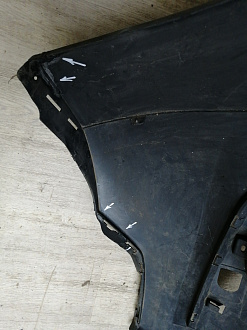 AA044865; Бампер передний; без паркт.; под омыват. (9684345077) для Peugeot 3008 I (2009-2013)/БУ; Оригинал; Р2, Удовлетворительное; 