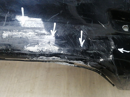 BA000236; Бампер задний; под паркт. (BS71-F17906-A) для Ford Mondeo Sedan IV рест. (2010- 2014)/БУ; Оригинал; Р1, Мелкий дефект; 