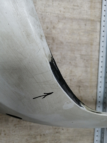 Фотография детали AA045422; Бампер передний; под паркт.; без омыват. (A1698857925) для Mercedes-Benz A-klasse II рест. (W169) (2008-2012)/БУ; Оригинал; Р1, Мелкий дефект; . Фото номер 6