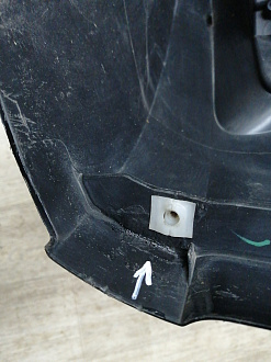 AA045630; Бампер передний; под паркт.; под омыват. (4G0 807 437) для Audi A6 C7/БУ; Оригинал; Р1, Мелкий дефект; 