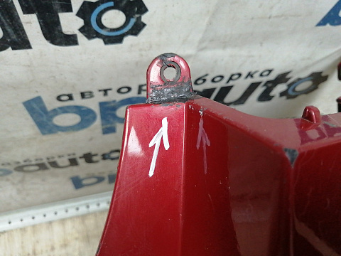 Фотография детали AA046244; Бампер задний; без паркт. (86611-1M000) для Kia Cerato II (2009-2013)/БУ; Оригинал; Р1, Мелкий дефект; . Фото номер 6