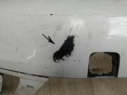 AA045707; Бампер передний; без паркт.; под омыват. (5СU807221A) для Volkswagen Jetta VI рест. (2015-2018)/БУ; Оригинал; Р2, Удовлетворительное; 