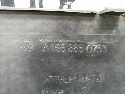 AA022874; Накладка заднего бампера нижняя, AMG; под паркт. (A1668850753) для Mercedes-Benz GL-klasse II (X166) (2012-2016)/БУ; Оригинал; Р1, Мелкий дефект; 
