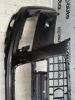 AA045529; Бампер передний; под паркт.; под омыват. (4L0 807 437 H) для Audi Q7 I рест. (2010-2015)/БУ; Оригинал; Р1, Мелкий дефект; 