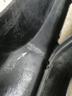 BA000149; Бампер передний; без паркт.; без омыват. (86511-3S000) для Hyundai Sonata VI (YF) (2010-2014)/БУ; Оригинал; Р1, Мелкий дефект; 