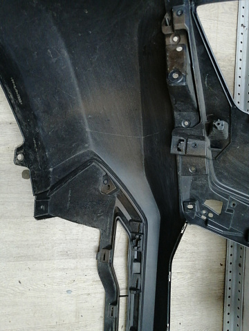 Фотография детали AA044842; Бампер передний; под паркт.; под омыват. (6400J511ZZ) для Mitsubishi Pajero Sport III рест. (2019-н.в.)/БУ; Оригинал; Р1, Мелкий дефект; . Фото номер 23