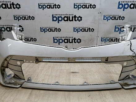BA000121; Бампер передний; под паркт.; под омыват. (52119-06C40) для Toyota Camry/БУ; Оригинал; Р1, Мелкий дефект; 