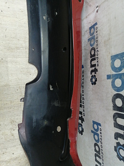 AA046072; Бампер задний, узкий молдинг; под паркт. (85022-BC640) для Nissan Micra III (K12) рест. (2007-2010)/БУ; Оригинал; Р1, Мелкий дефект; 