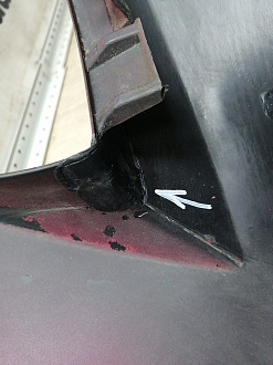 AA045679; Бампер передний; без паркт.; без омыват. (52119-02680) для Toyota Auris I (2007- 2010)/БУ; Оригинал; Р1, Мелкий дефект; 