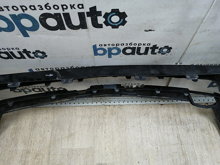 AA046104; Бампер передний, AMG; под паркт.; под омыват. (A1668803140) для Mercedes-Benz M-klasse III (W166) (2011-2015)/БУ; Оригинал; Р1, Мелкий дефект; 