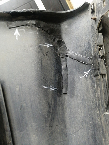 Фотография детали AA045943; Бампер передний; под паркт.; под омыват. (9680484677) для Peugeot 308 I (2008-2011)/БУ; Оригинал; Р2, Удовлетворительное; . Фото номер 18