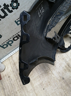 AA045532; Бампер передний; под паркт.; под омыват. (4L0 807 437 H) для Audi Q7 I рест. (2010-2015)/БУ; Оригинал; Р2, Удовлетворительное; 