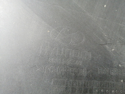 AA045588; Бампер передний; без паркт.; без омыват. (86511-3S000 / 500) для Hyundai Sonata VI (YF) (2010-2014)/БУ; Оригинал; Р2, Удовлетворительное; 