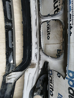 AA046506; Бампер передний; без паркт.; без омыват. (51117303750) для BMW Х1 I (E84) рест. (2012-2015)/БУ; Оригинал; Р1, Мелкий дефект; 