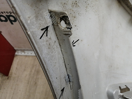 AA046129; Бампер передний; без паркт.; без омыват. (7S71-17757-A) для Ford Mondeo/БУ; Оригинал; Р1, Мелкий дефект; 